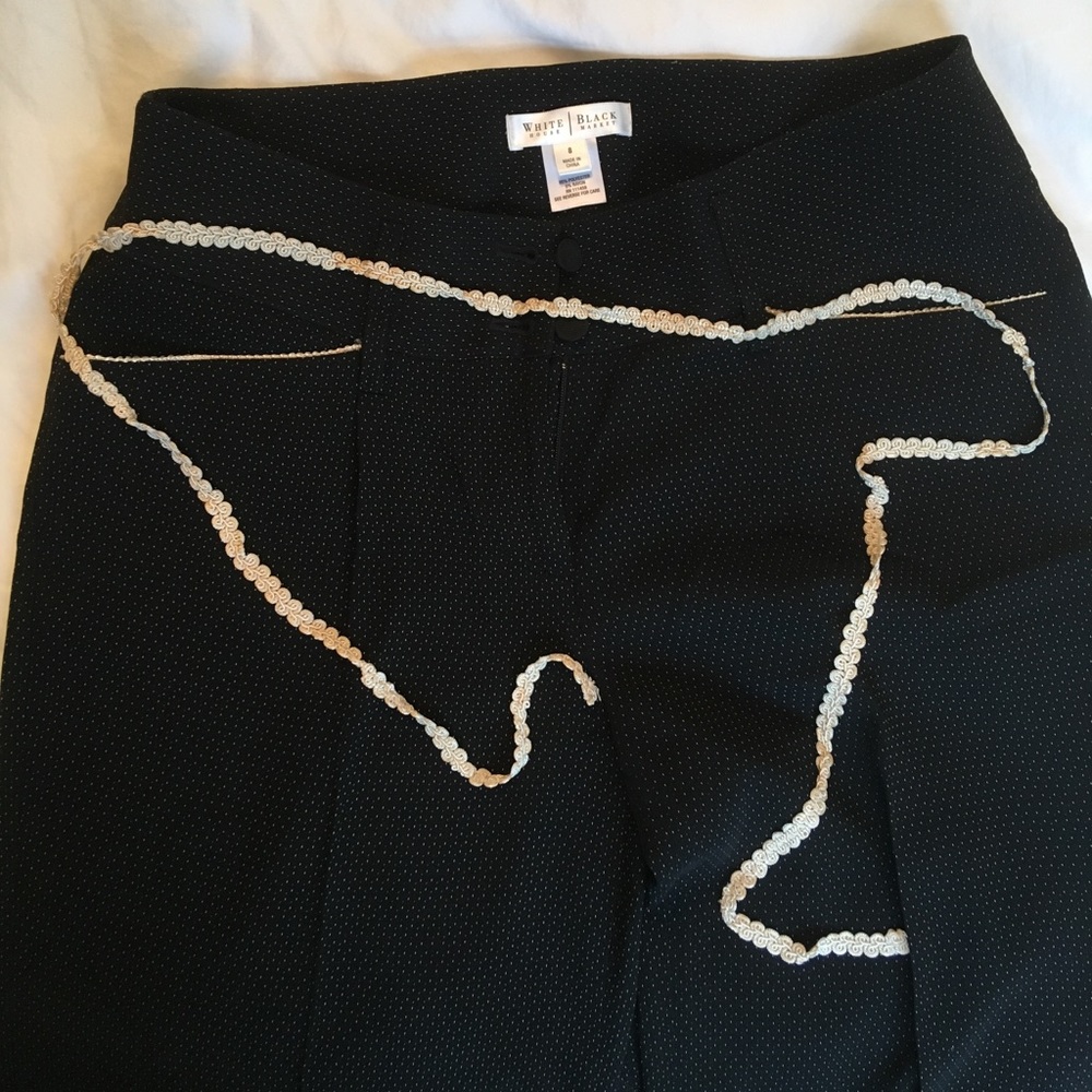 White House Black Market wide leg trouser